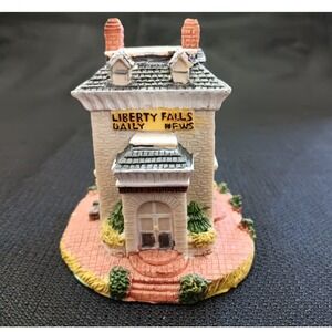 Liberty Falls Americana Collection Daily News Office & Plant AH43 1993 Miniature